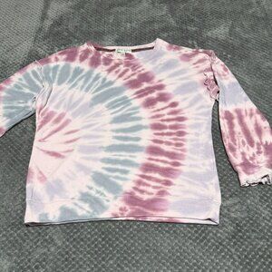 Knox Rose Women's Tie Dye Knit Sweatshirt - Size L